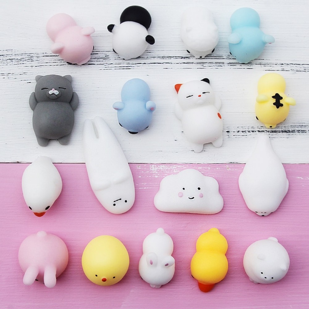 Mochi squishy	Soft squishy toys Cute Kawaii Mini Rolling Pregnant Lazy Cats Soft Hand Pinch Squeeze Stress Relief Phone Kid Gift