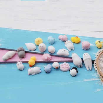 Mochi squishy	Soft squishy toys Cute Kawaii Mini Rolling Pregnant Lazy Cats Soft Hand Pinch Squeeze Stress Relief Phone Kid Gift