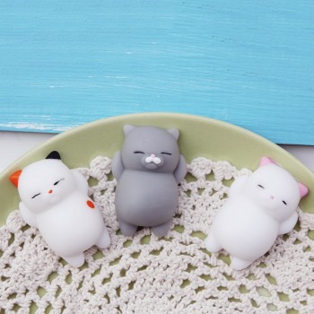 Mochi squishy	Soft squishy toys Cute Kawaii Mini Rolling Pregnant Lazy Cats Soft Hand Pinch Squeeze Stress Relief Phone Kid Gift