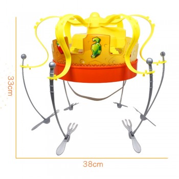 New Toys For Family Novel Chow Crown Game Toys Musical Spinning Crown Snacks Food Party Toy Child funny Family Gift