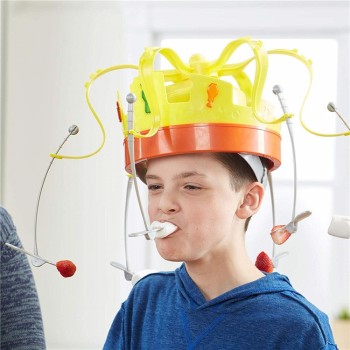 New Toys For Family Novel Chow Crown Game Toys Musical Spinning Crown Snacks Food Party Toy Child funny Family Gift