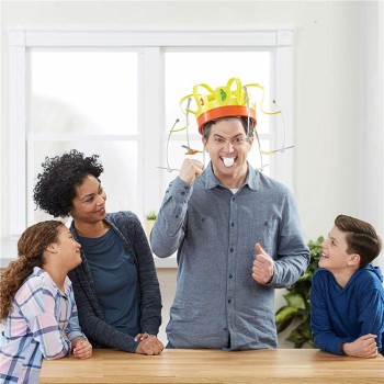 New Toys For Family Novel Chow Crown Game Toys Musical Spinning Crown Snacks Food Party Toy Child funny Family Gift