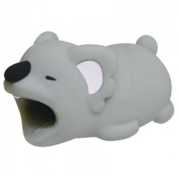 Kawaii Animal Cable Protector Bite for Android Iphone Cable Winder Panda Phone Holder Accessory Organizer Doll Model Funny