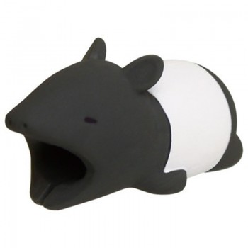 Kawaii Animal Cable Protector Bite for Android Iphone Cable Winder Panda Phone Holder Accessory Organizer Doll Model Funny