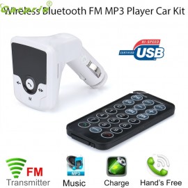 2017 car-styling  Bluetooth Wireless FM Transmitter MP3 Player Handsfree Car Kit USB TF SD Remote march20