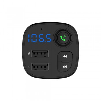 KORSEED FM Transmitter modulator 3.1A Dual USB Charger Bluetooth Car Kit Audio Music Mp3 Player Phone Wireless Handsfree Carkit