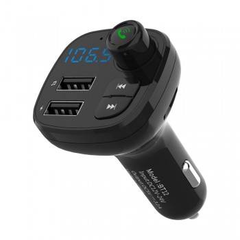 KORSEED FM Transmitter modulator 3.1A Dual USB Charger Bluetooth Car Kit Audio Music Mp3 Player Phone Wireless Handsfree Carkit