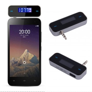 Mini 3.5 mm Wireless Car Radio Music Audio FM Transmitter HandsFree Modulator Transmissor FM With Cable LCD Display Car Kit