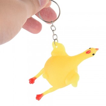 Fulljion Antistress Stress Relief Fun Toys Entertainment Gag Practical Jokes Lizun Laying Egg Hens Chicken Ring fidget Relax Toy