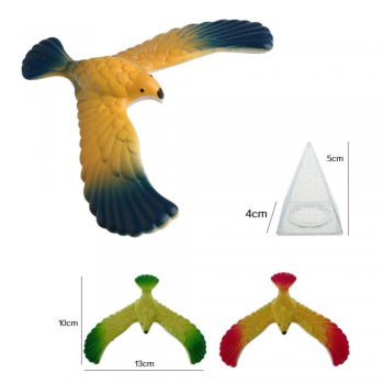HIINST Funny Amazing Balancing Eagle With Pyramid Stand Magic Bird Desk Kids Toy Fun Learn AA# dropship