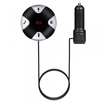 Handsfree Wireless Bluetooth 4.0 FM Receiver 3.5mm TF Car Kit Mp3 Player AUX