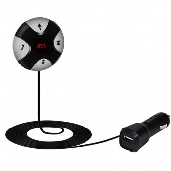 Handsfree Wireless Bluetooth 4.0 FM Receiver 3.5mm TF Car Kit Mp3 Player AUX