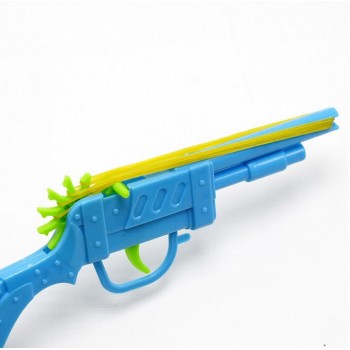 3pcs/set New Style Toy Elastic Guns Plastic ABS Toy Rubber Band Bullet Guns Play Toys Pratical Jokes 035