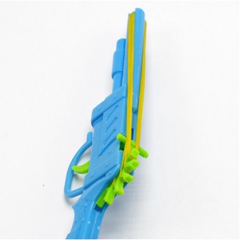 3pcs/set New Style Toy Elastic Guns Plastic ABS Toy Rubber Band Bullet Guns Play Toys Pratical Jokes 035
