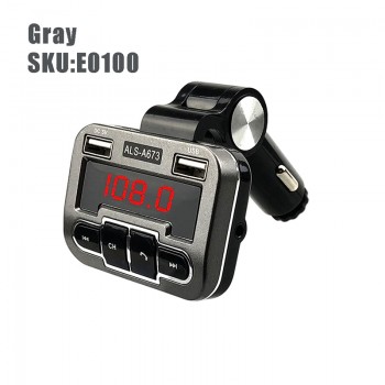 JINSERTA FM Transmitter Aux Modulator Bluetooth Handsfree Car Kit Audio MP3 Player Dual USB Car Charger TF U Disk Player A673