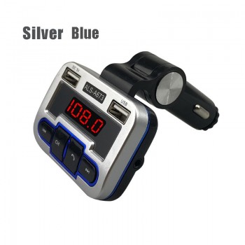 JINSERTA FM Transmitter Aux Modulator Bluetooth Handsfree Car Kit Audio MP3 Player Dual USB Car Charger TF U Disk Player A673