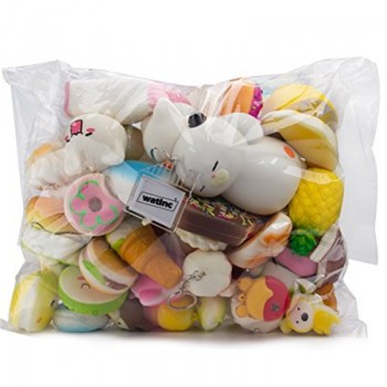 Random 50 Pcs Squishies Cream Scented Slow Rising Kawaii Simulation Lovely Toy Jumbo Medium Mini Soft Squishies, Phone Straps