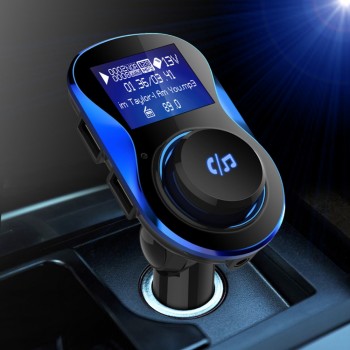 Wireless FM Modulator Car Radio Kits Hands-free Bluetooth FM Transmitter Dual USB Charging Support U Disk Mp3 Player for Phone