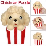 Fun Squishy Cartoon Animal Cute Christmas Poodle Funny Children Toys Slow Rising Fruits Scented Squishy Stress Relief Toy