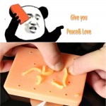 Pimple Popping Popper Novelty Gags Practical Jokes Peach Funny Remover Stop Squeeze Acne Squishy Anti Stress Toy Christmas Gift