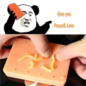 Pimple Popping Popper Novelty Gags Practical Jokes Peach Funny Remover Stop Squeeze Acne Squishy Anti Stress Toy Christmas Gift