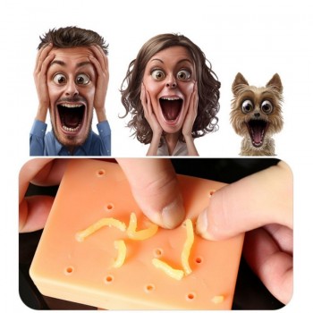 Pimple Popping Popper Novelty Gags Practical Jokes Peach Funny Remover Stop Squeeze Acne Squishy Anti Stress Toy Christmas Gift