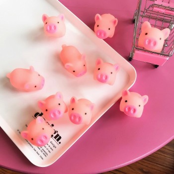 1Pc Funny Cartoon Squishy Pink Pig Mochi TPR Squeeze Straps DIY Decor Accessories Fun Joke Toy Gift Antistress Toys