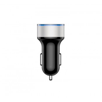 New Arrival 3.1A Dual USB Car Charger 2 Port LCD Display 12-24V Cigarette Socket Lighter Blue Led Light Display Screen #A