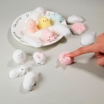Mini Change Color Squishy Cute Cat Antistress Ball Squeeze Mochi Rising Abreact Soft Sticky Stress Relief Funny Toy year Gift