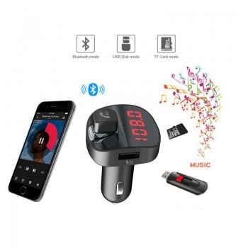 Car FM Transmitter Bluetooth Car MP3 Player Wireless Hands free Bluetooth Car Kit Dual USB Car Charger Handsfree Support TF Card