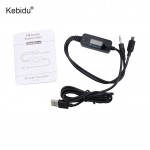 Kebidu Wireless 3.5mm Car Music Audio FM Transmitter Handsfree Car Kit 5V 1A USB Car Charger For smart Android phone