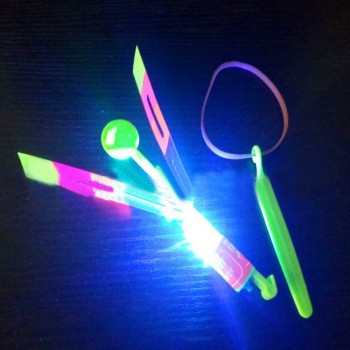 CHAMSGEND LED Light Up Flashing Dragonfly Glow For Party Toys Children Kid Child Gift Fun Fly Catapult Eject Birthday Gifts