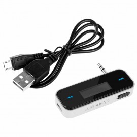 Wireless Transmitter 3.5mm In-car Music Audio FM Transmitter LCD Display For iPhone6S Samsung iPad Car MP3 transmitter
