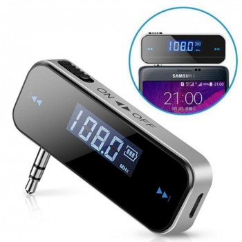 Wireless Transmitter 3.5mm In-car Music Audio FM Transmitter LCD Display For iPhone6S Samsung iPad Car MP3 transmitter