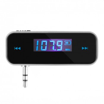 Wireless Transmitter 3.5mm In-car Music Audio FM Transmitter LCD Display For iPhone6S Samsung iPad Car MP3 transmitter