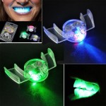 Flashing LED Light Up Mouth Braces Piece Glow Teeth For Halloween Party Rave