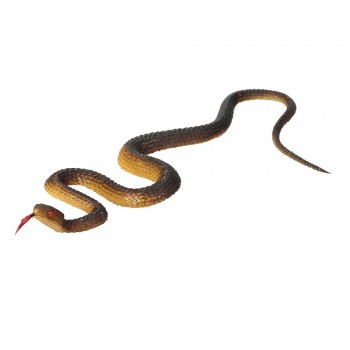 1 Piece 35CM Simulation Black Rubber Snakes April Fools Day Halloween Tricky Funny Toy Fake Snake Garden Props