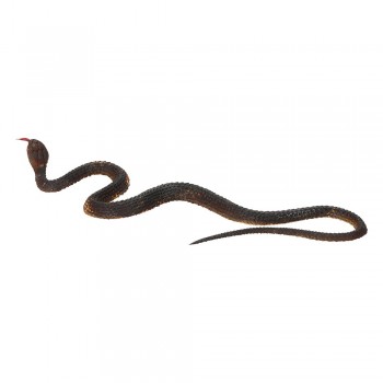 1 Piece 35CM Simulation Black Rubber Snakes April Fools Day Halloween Tricky Funny Toy Fake Snake Garden Props