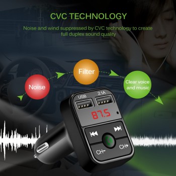 Onever Bluetooth FM Transmitter FM Modulator Hands Free Car Kit MP3 Player TF USB Flash Music Car Accessories