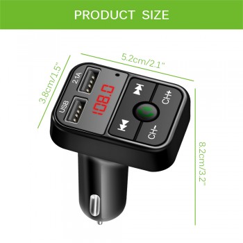 Onever Bluetooth FM Transmitter FM Modulator Hands Free Car Kit MP3 Player TF USB Flash Music Car Accessories