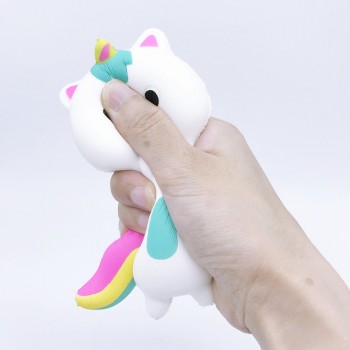 Squishy Kawaii Funny Novelty Rainbow Fox Scented Charm Cute Slow Rising Squishies Stress Reliever Toy Squeeze Toys for Children