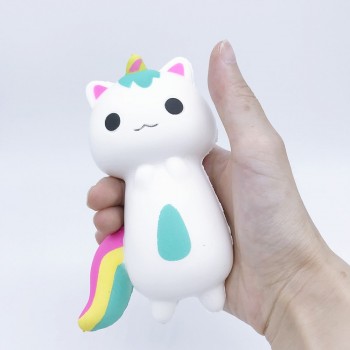 Squishy Kawaii Funny Novelty Rainbow Fox Scented Charm Cute Slow Rising Squishies Stress Reliever Toy Squeeze Toys for Children