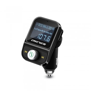Onever FM Transmitter Wireless Bluetooth FM Modulator Handsfree Car Kit LCD Radio Audio Car MP3 Player 3.5mm AUX Adatper FLAC