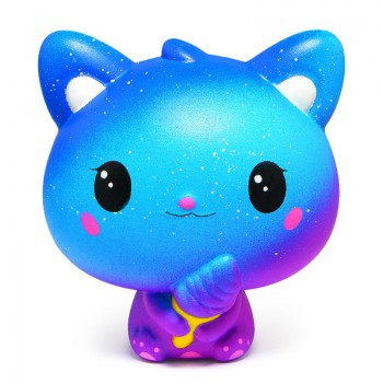 2019 New Squishi Antistress Kawaii Ice Cream Kitten Slow Rebound Squishy Simulation Ice Cream Cat Squeeze Cute Toys for Children