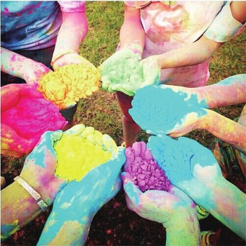 100g/bag Colored Powder For Holi Party Novelty Festival Rainbow Corn Flour Funny Gadgets Colorful Powder Gags Practical Jokes