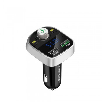 Onever Bluetooth FM Transmitter Quick Charger 3.0 Car MP3 Audio Music Player Dual USB Radio Modulator Car Kit HandsFree FLAC/APE