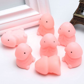 Funny Penis Shape Slow Rebound PU Decompression Toy Slow Rising Toys Stress Relief Relax Pressure Toys Interesting Gifts