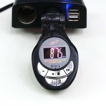Modern Car Bluetooth MP3 Player Bluetooth Hands-free Phone Car Cigarette Lighter USB Phone Charger Card Machine Music Sound New