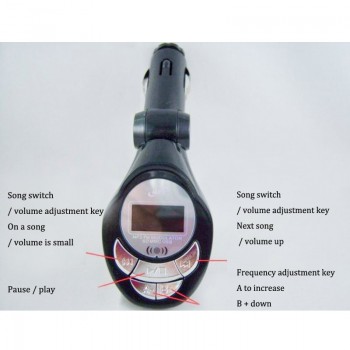Modern Car Bluetooth MP3 Player Bluetooth Hands-free Phone Car Cigarette Lighter USB Phone Charger Card Machine Music Sound New