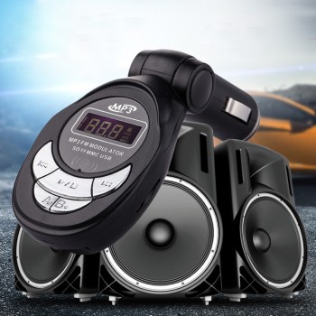Modern Car Bluetooth MP3 Player Bluetooth Hands-free Phone Car Cigarette Lighter USB Phone Charger Card Machine Music Sound New